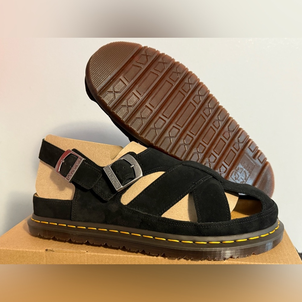 **WOMEN** BRAND NEW Dr Martens - ARCHIVE FISHERMAN SUEDE SANDALS - Sz 11 & 12 - Picture 8 of 8